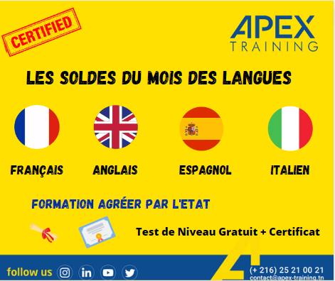 Formation langues (Anglais, Espagnol, Allemand et Italien)